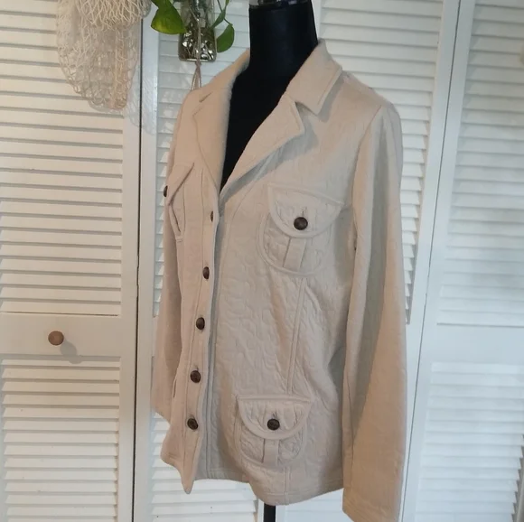 Coldwater Creek Lightweight Quilted Button-Front Jacket – Extra Small - Picture 2 of 9